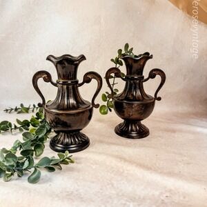 Neoclassical Bronze Urn Vases‎